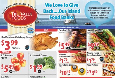 Tru Value Foods Flyer November 29 to December 5