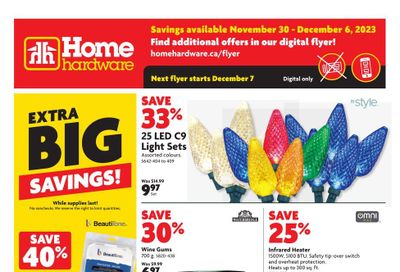 Home Hardware (Atlantic) Flyer November 30 to December 6