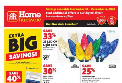 Home Hardware (BC) Flyer November 30 to December 6