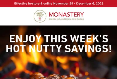 Monastery Bakery Flyer November 29 to December 7