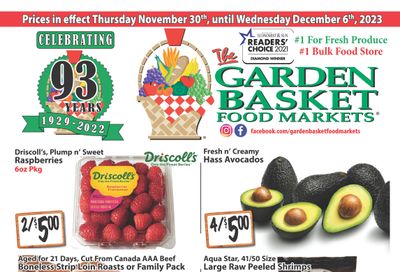 The Garden Basket Flyer November 30 to December 6
