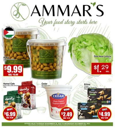 Ammar's Halal Meats Flyer November 30 to December 6