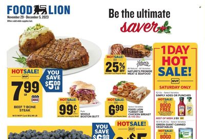 Food Lion (DE) Weekly Ad Flyer Specials November 29 to December 5, 2023