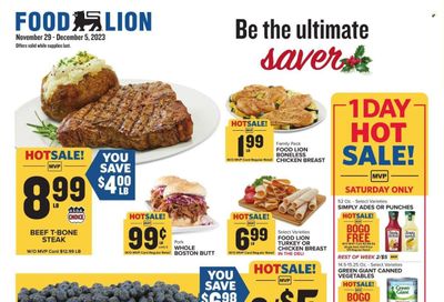 Food Lion (NC) Weekly Ad Flyer Specials November 29 to December 5, 2023