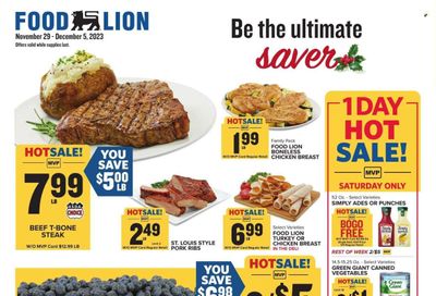 Food Lion (TN) Weekly Ad Flyer Specials November 29 to December 5, 2023