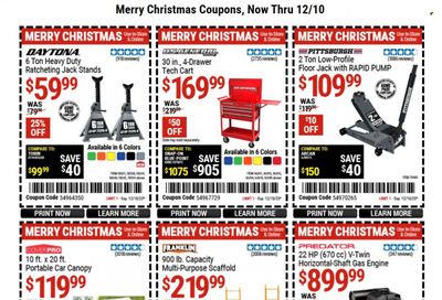 Harbor Freight Weekly Ad Flyer Specials November 29 to December 10, 2023