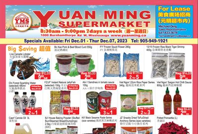 Yuan Ming Supermarket Flyer December 1 to 7