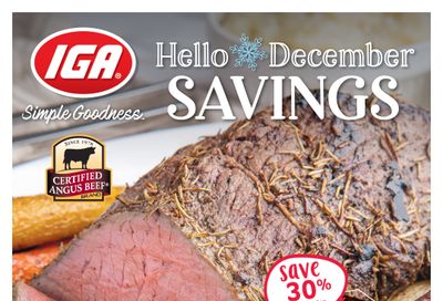 IGA Stores of BC Flyer December 1 to 7