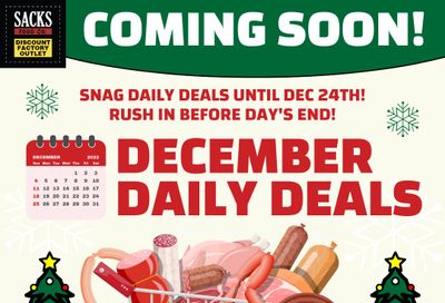 Sacks Food Co. Flyer November 30 to December 6