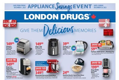 London Drugs Appliance Savings Event Flyer  December 1 to 24