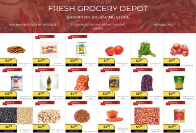 Fresh Grocery Depot Flyer November 30 to December 6