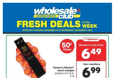 Wholesale Club (West) Fresh Deals of the Week Flyer November 30 to December 6