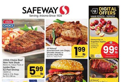 Safeway (AZ) Weekly Ad Flyer Specials November 29 to December 5, 2023