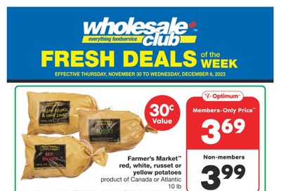 Wholesale Club (Atlantic) Fresh Deals of the Week Flyer November 30 to December 6