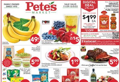Pete's Fresh Market (IL) Weekly Ad Flyer Specials November 29 to December 5, 2023