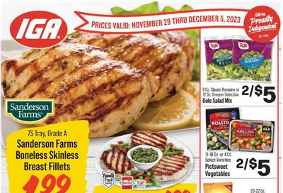 IGA (OH) Weekly Ad Flyer Specials November 29 to December 5, 2023