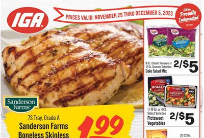 IGA (IN) Weekly Ad Flyer Specials November 29 to December 5, 2023