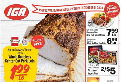 IGA (VA) Weekly Ad Flyer Specials November 29 to December 5, 2023