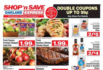 Shop ‘n Save Express (MD, PA, WV) Weekly Ad Flyer Specials November 30 to December 6, 2023