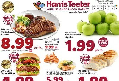 Harris Teeter Weekly Ad Flyer Specials November 29 to December 5, 2023
