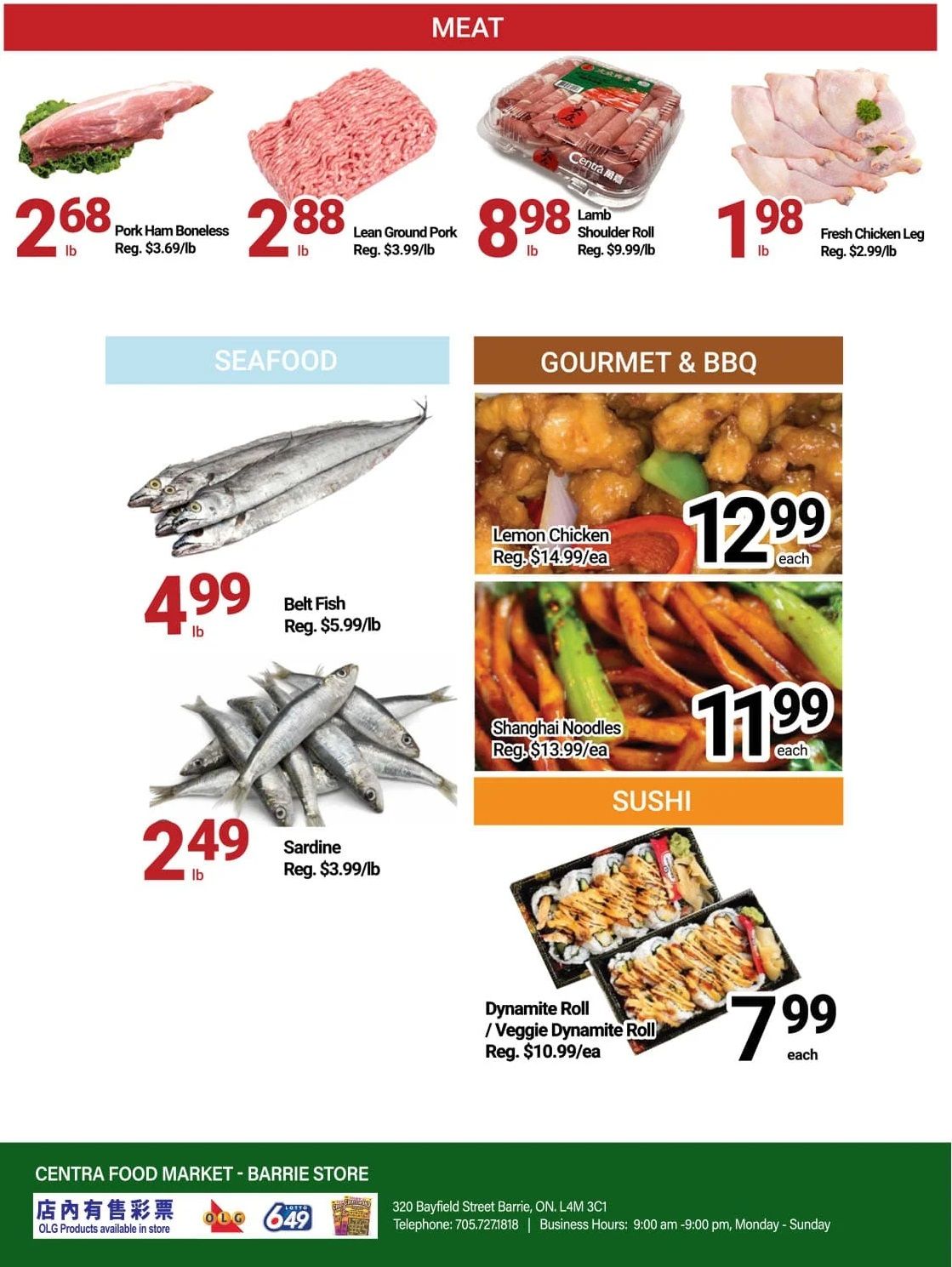 Centra Foods (Barrie) Flyer December 1 to 7