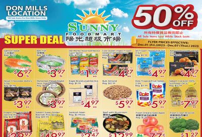 Sunny Foodmart (Don Mills) Flyer December 1 to 7