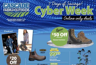 Cascade Farm And Outdoor (OR, WA) Weekly Ad Flyer Specials November 27 to December 3, 2023