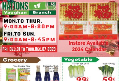 Nations Fresh Foods (Vaughan) Flyer December 1 to 7