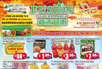 Fusion Supermarket Flyer December 1 to 7