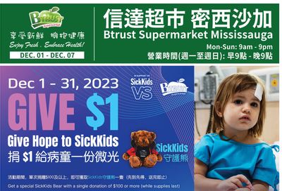 Btrust Supermarket (Mississauga) Flyer December 1 to 7