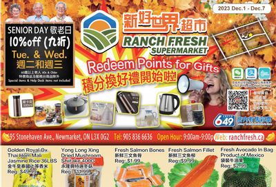 Ranch Fresh Supermarket Flyer December 1 to 7