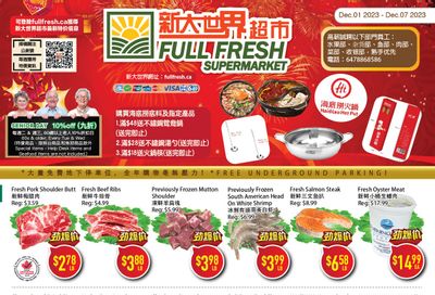 Full Fresh Supermarket Flyer December 1 to 7