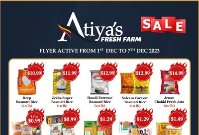 Atiya's Fresh Farm Flyer December 1 to 7