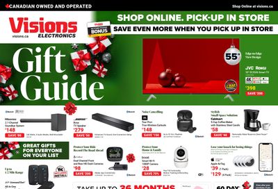 Visions Electronics Gift Guide Flyer December 1 to 7