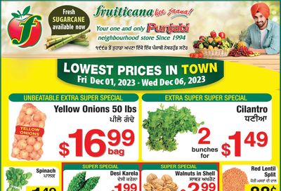 Fruiticana (Chestermere) Flyer December 1 to 6