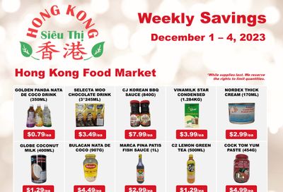 Hong Kong Food Market Flyer December 1 to 4