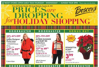 Boscov's (CT, DE, MD, NJ, NY, PA) Weekly Ad Flyer Specials November 30 to December 6, 2023