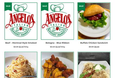 Angelo's Italian Bakery Monthly Specials December 1 to 31