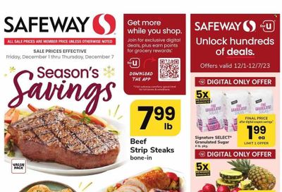 Safeway (DC, MD) Weekly Ad Flyer Specials December 1 to December 7, 2023