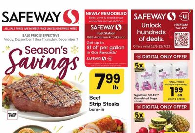 Safeway (VA) Weekly Ad Flyer Specials December 1 to December 7, 2023