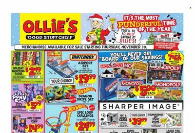 Ollie's Bargain Outlet Weekly Ad Flyer Specials November 30 to December 6, 2023