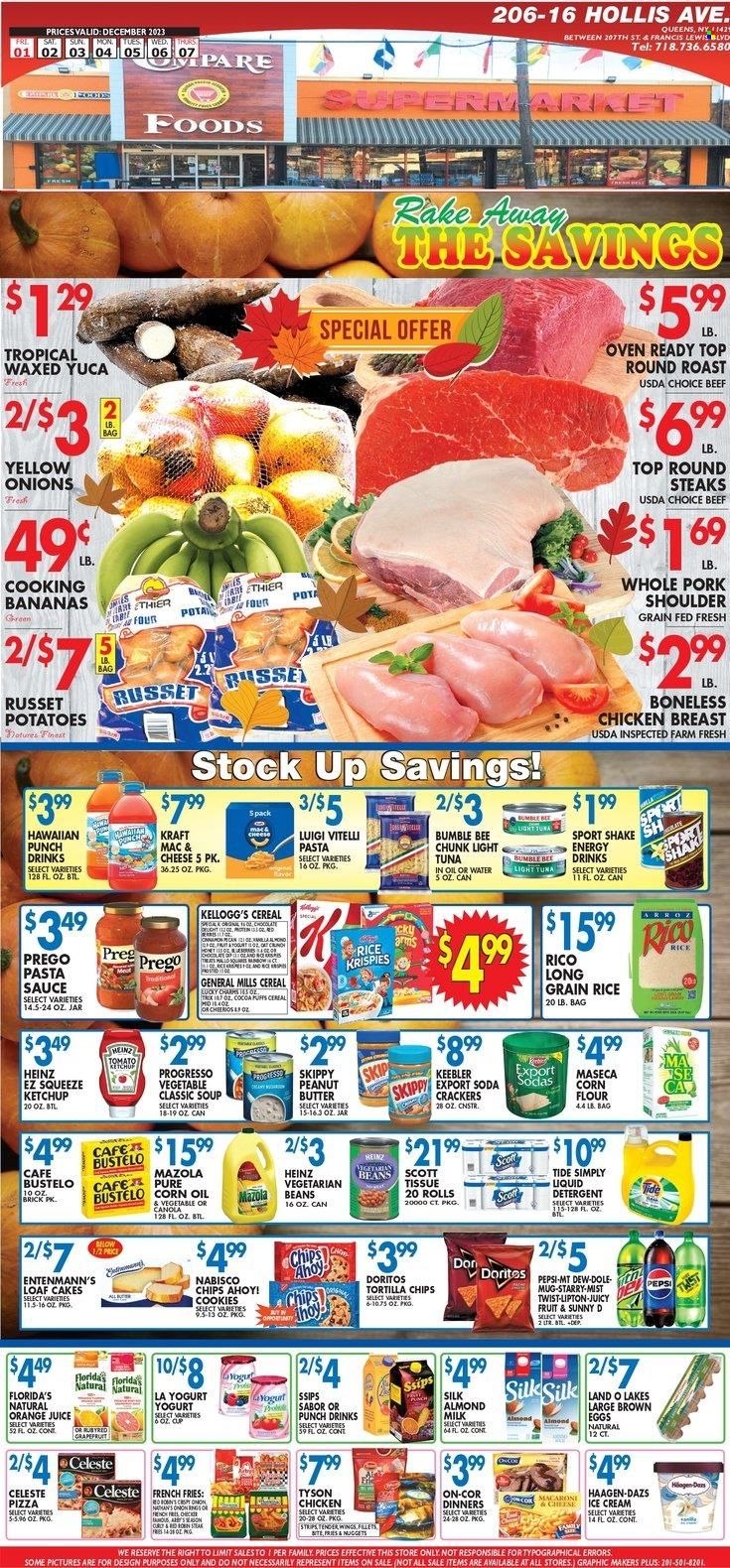 Compare Foods (NY) Weekly Ad Flyer Specials December 1 to December 7, 2023