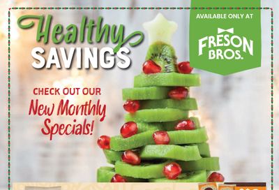 Freson Bros. Healthy Essentials Flyer December 1 to 28