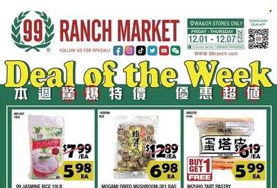99 Ranch Market (10, 19, 40, CA, MD, NJ, OR, TX, WA) Weekly Ad Flyer Specials December 1 to December 7, 2023