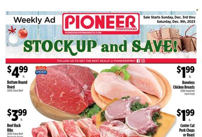 Pioneer Supermarkets (NJ, NY) Weekly Ad Flyer Specials December 3 to December 9, 2023