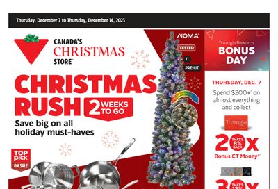 Canadian Tire (West) Flyer December 7 to 14