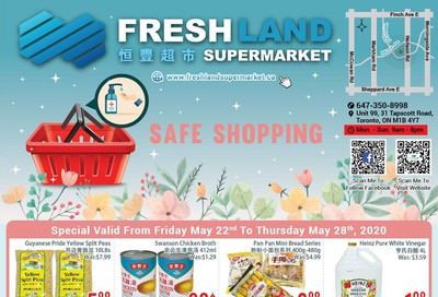 FreshLand Supermarket Flyer May 22 to 28