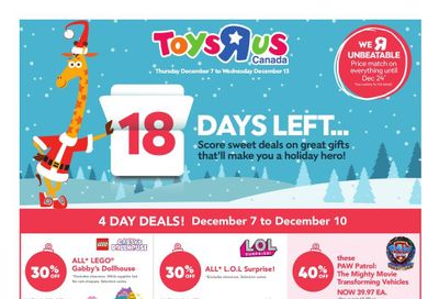 Toys R Us Flyer December 7 to 13