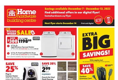 Home Hardware Building Centre (Atlantic) Flyer December 7 to 13