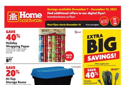 Home Hardware (Atlantic) Flyer December 7 to 13
